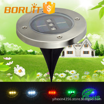 Boruit 3 Leds Outdoor Solar Landscape Light Waterproof Garden Lighting